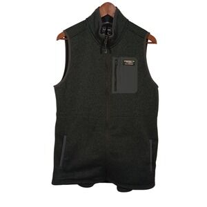 L.L. Bean Dark Green Full Zip Vest Women's SizeLarge